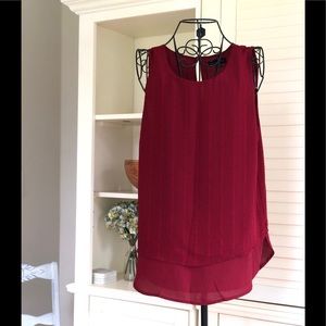 Sanctuary Tops - Sanctuary Burgundy Sleeveless Blouse Sanctuary Tops - Sanctuary Burgundy Sleeveless Blouse